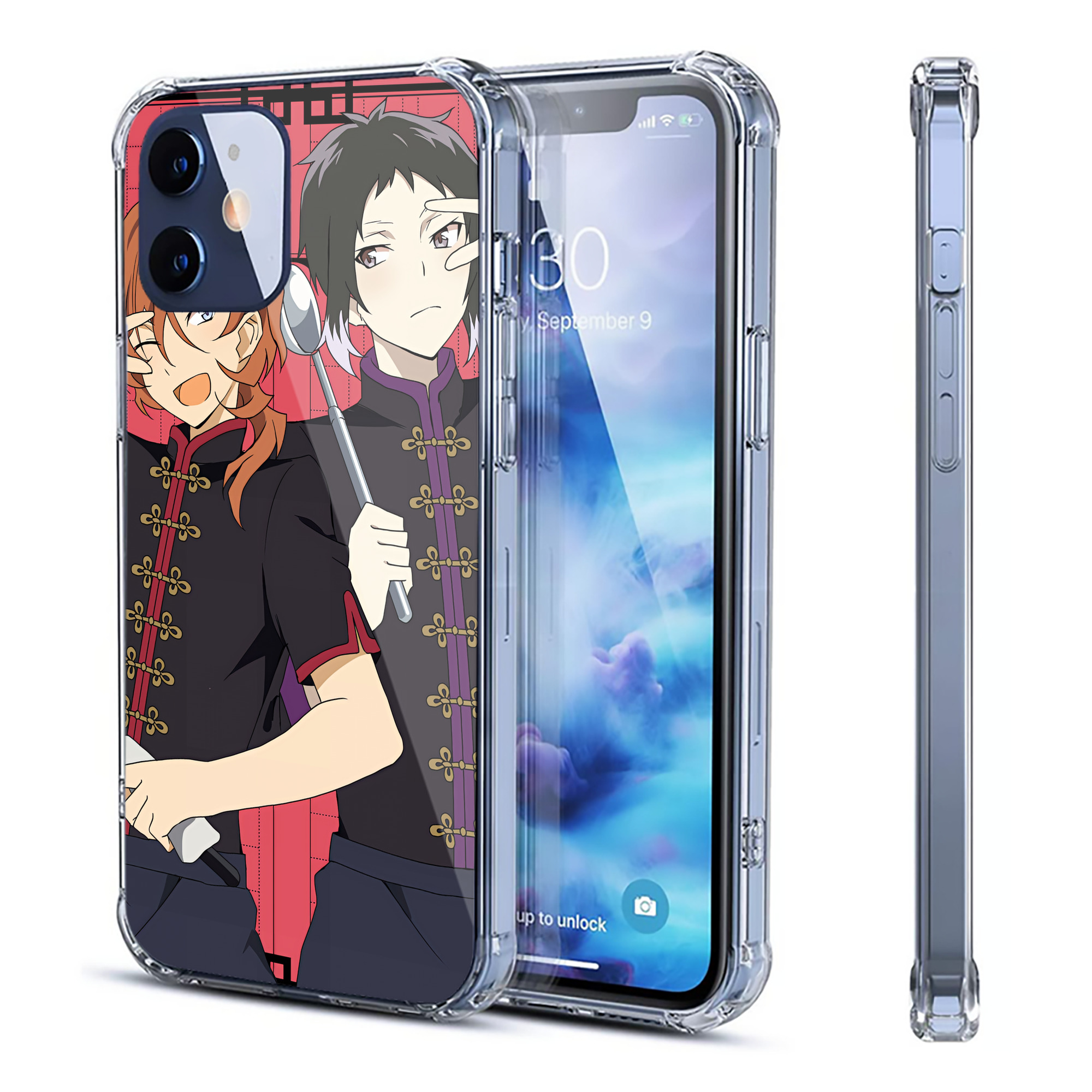 （画像用） 文豪ストレイドッグス Bungo Stray Dogs 【iPhone 12シリーズ対応】透明スマホケース（クリアソフトケース）